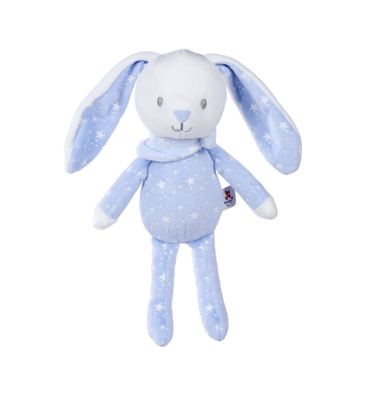  - boone glow peluche lapin bleu 25 cm 